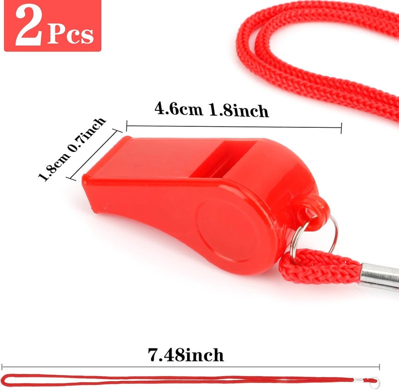 Nurplexl Store Whistle, Whistle for Coaches, Plastic Whistles for Adults, Coach Whistles with Lanyard, Referee Whistle Loud Crisp Sound Whistle Emergency for Teacher Polices Officials Sport Training Lifeguard - Image 2